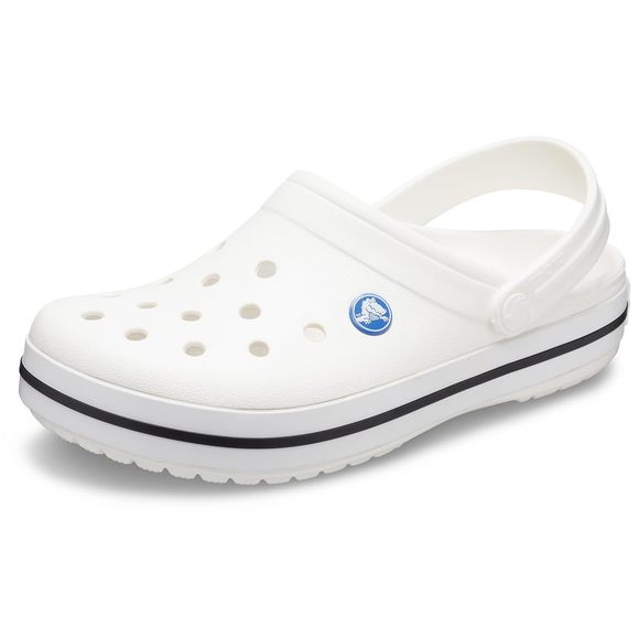 Crocs Unisex-Adult Crocband Clog, White, 10 Women/8 Men - Picture 1 of 1